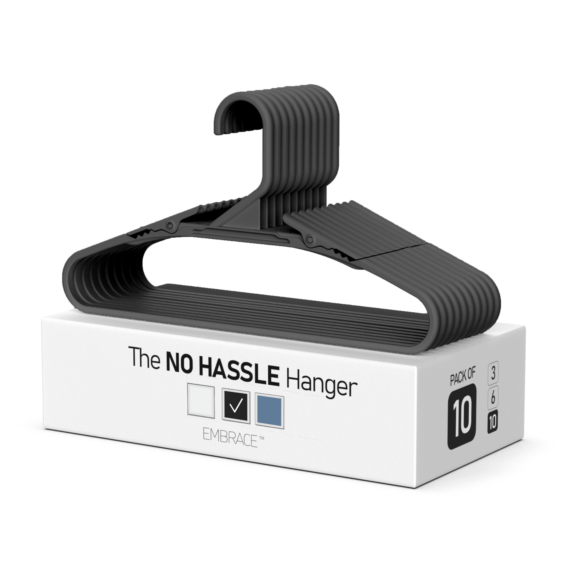 Bright Grey Hangers 3 Pack