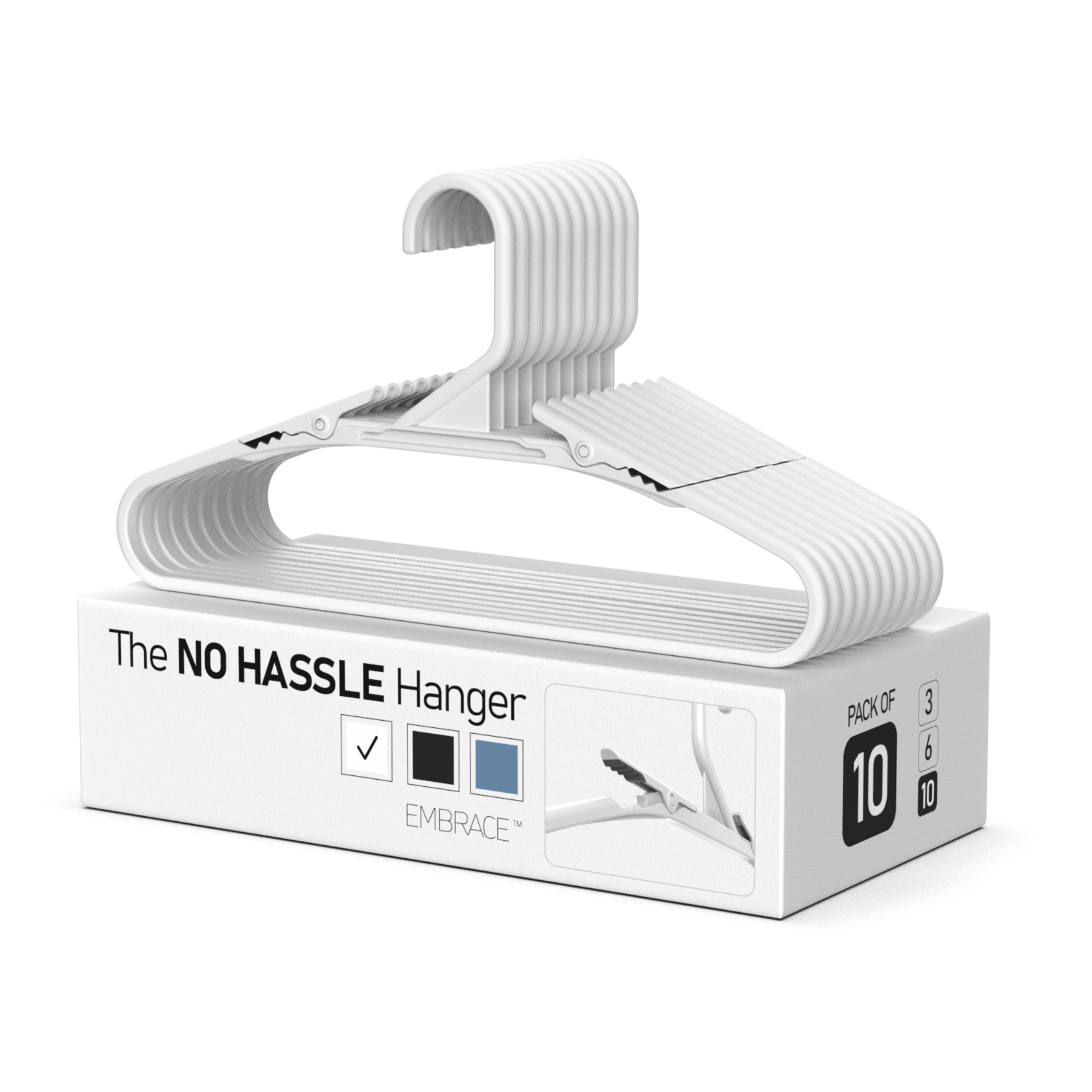 Bright Grey Hangers 3 Pack