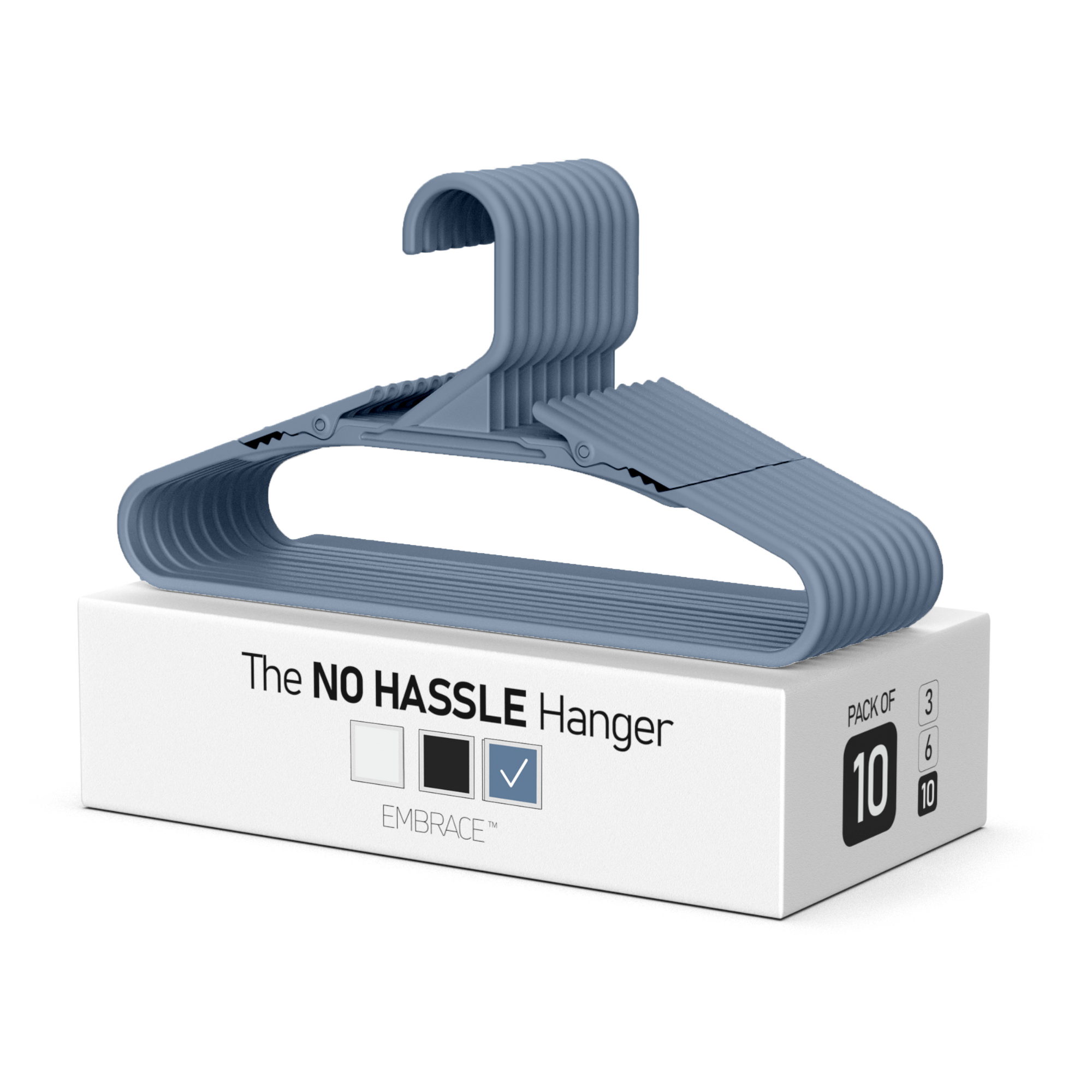 Bright Grey Hangers 3 Pack