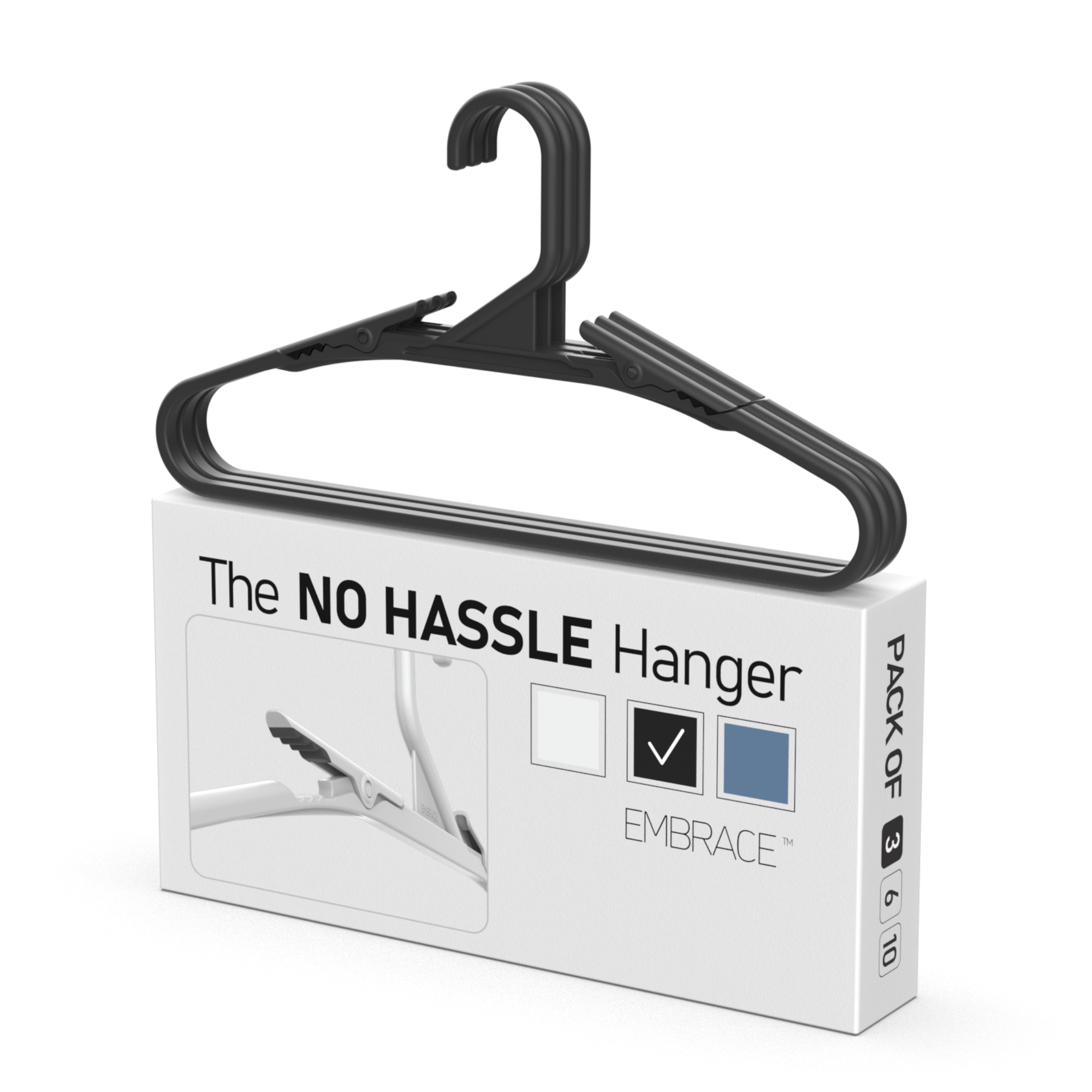 Bright Grey Hangers 3 Pack