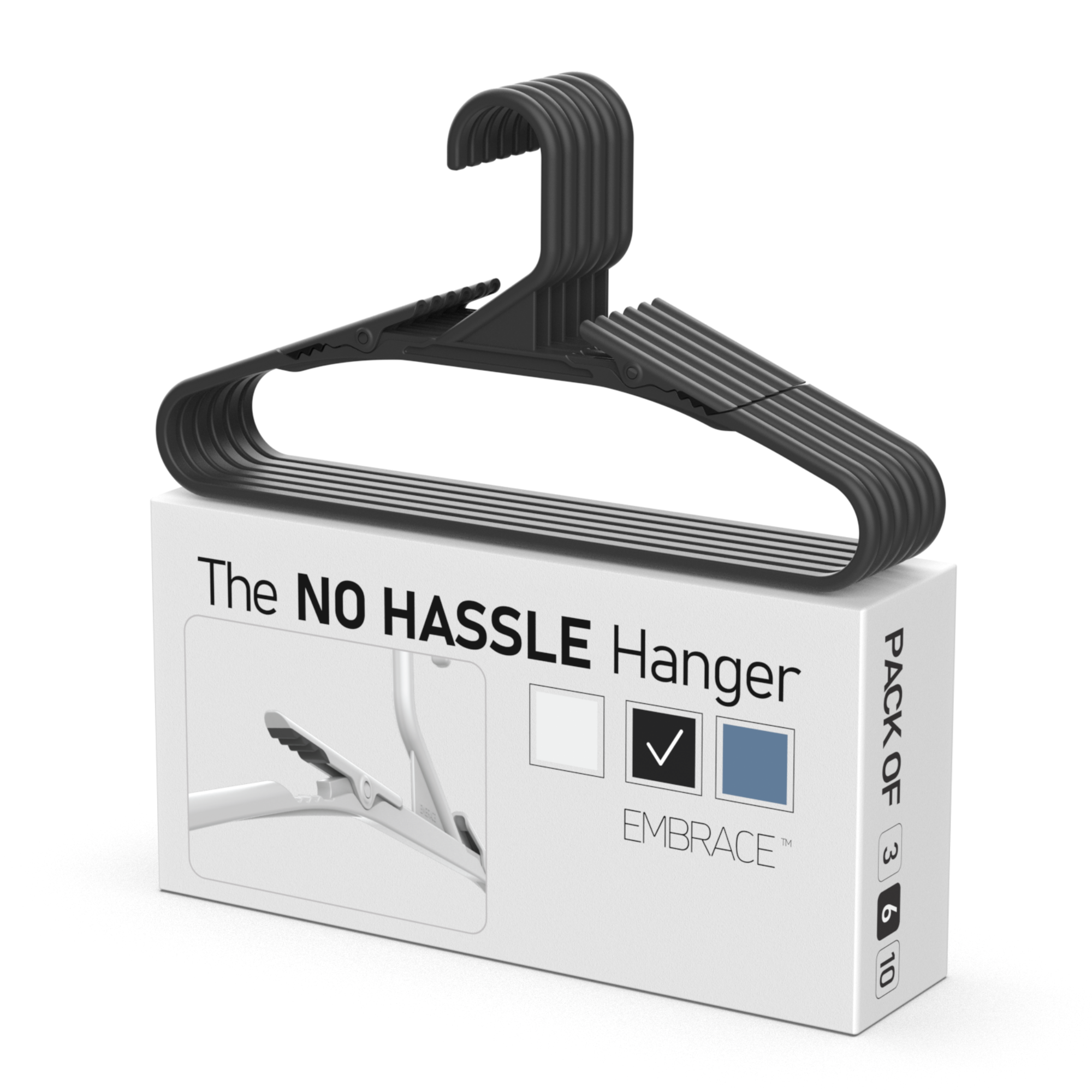 Bright Grey Hangers 3 Pack