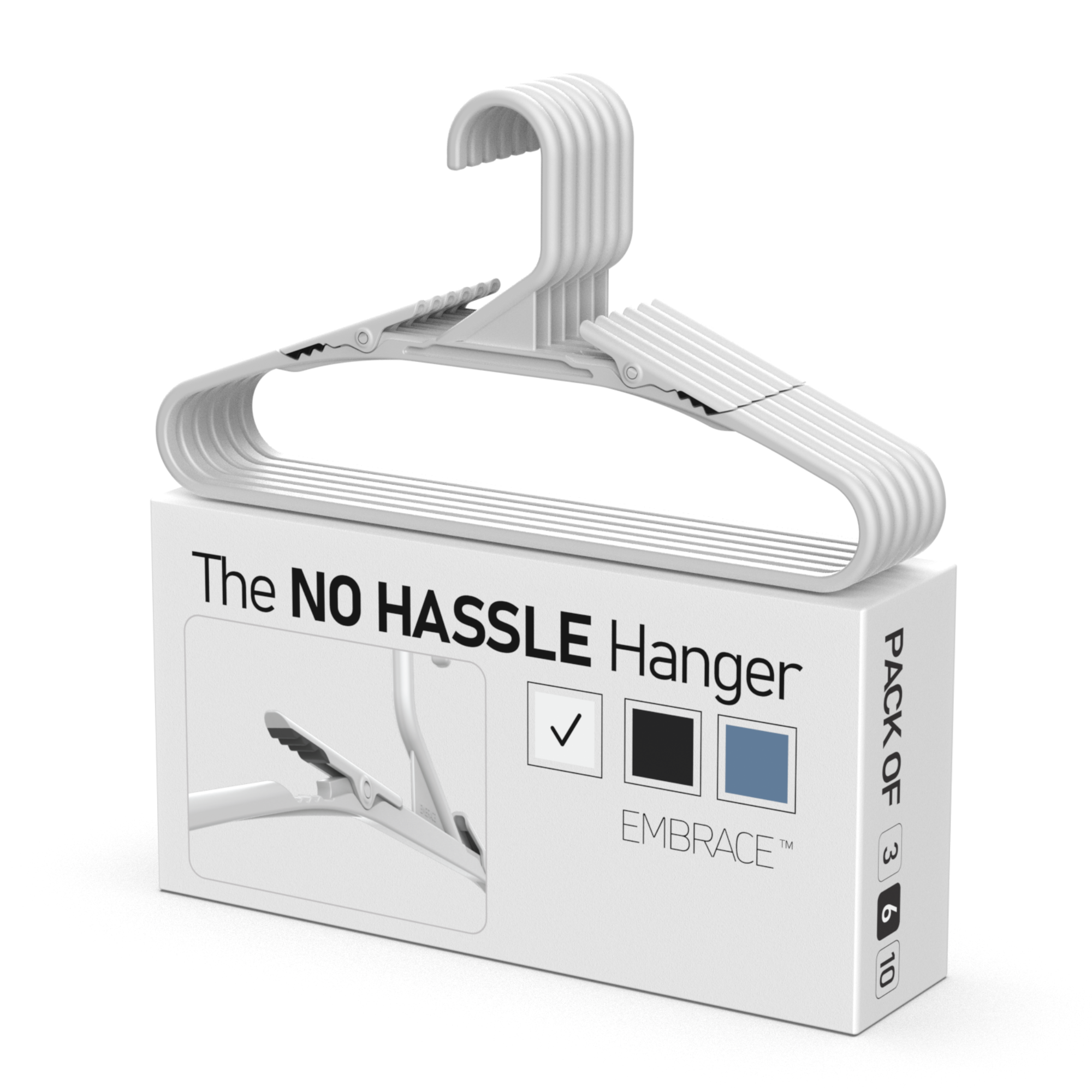 Bright Grey Hangers 3 Pack
